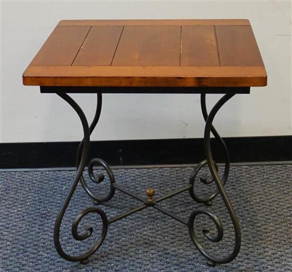 PATINATED IRON BASE CHERRY TOP