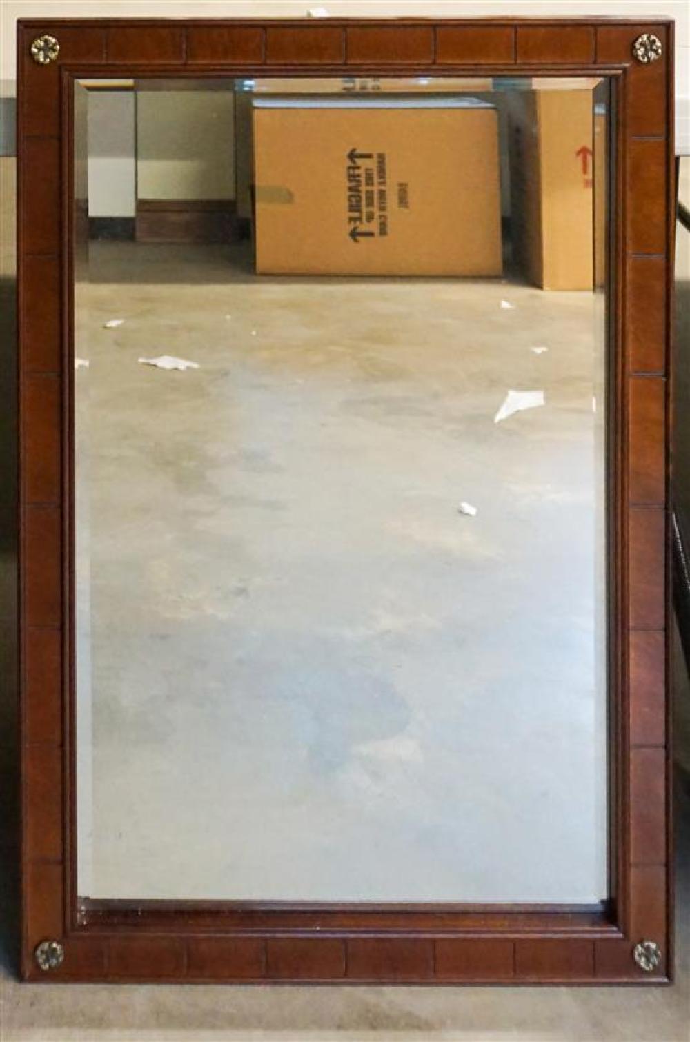 FRUITWOOD FRAME BEVEL EDGE MIRROR,