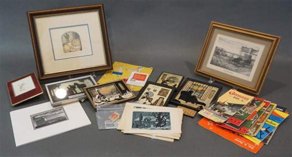 GROUP WITH AMERICANA EPHEMERA, ADVERTISING