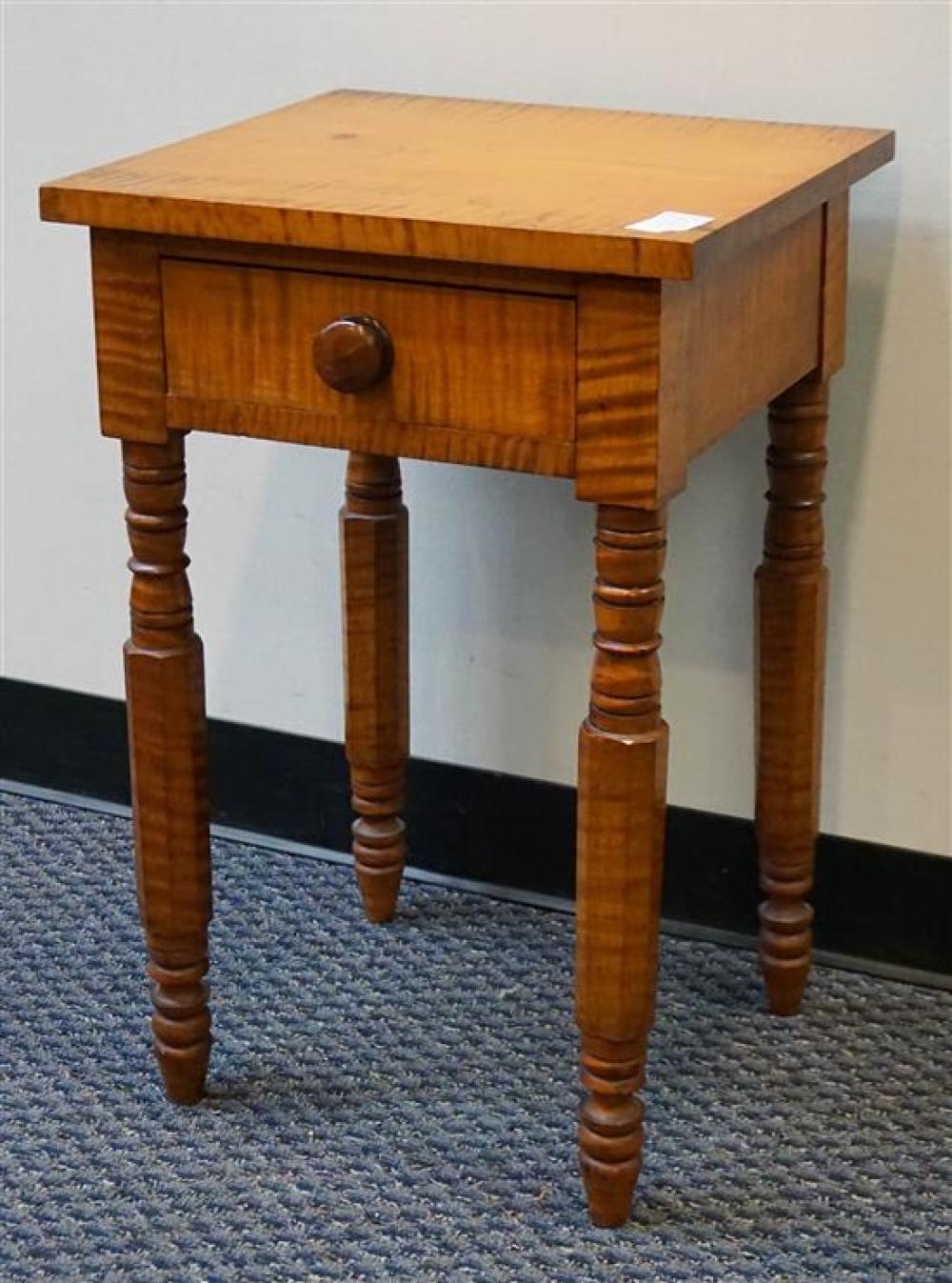 LATE FEDERAL TIGER MAPLE SINGLE-DRAWER