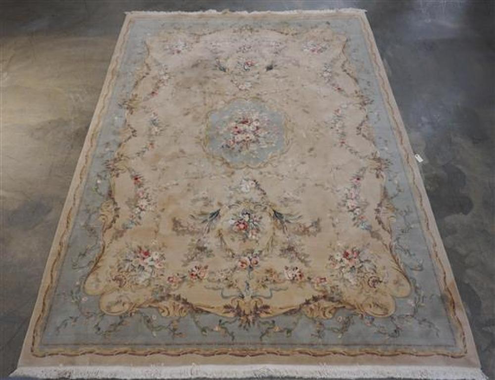 AUBUSSON DESIGN RUG, 11 FT 11 IN