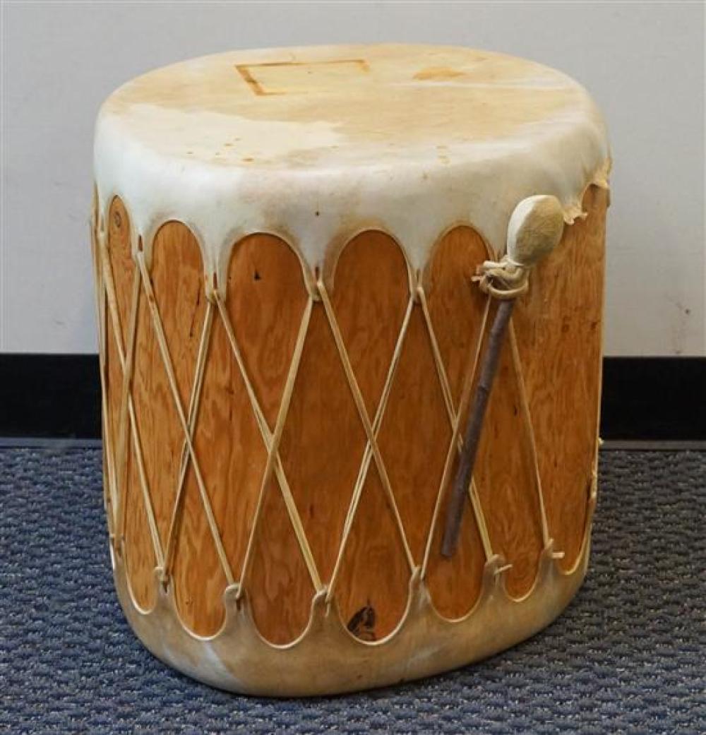 NATIVE AMERICAN PINE AND HIDE DRUMNative 321100