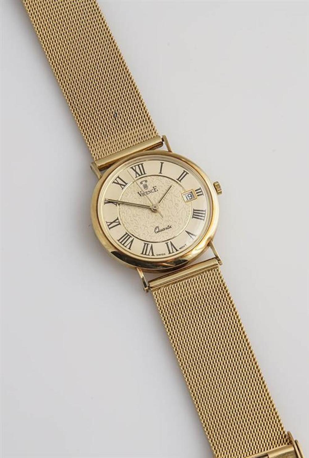 GENTLEMANS 14-KARAT YELLOW-GOLD QUARTZ