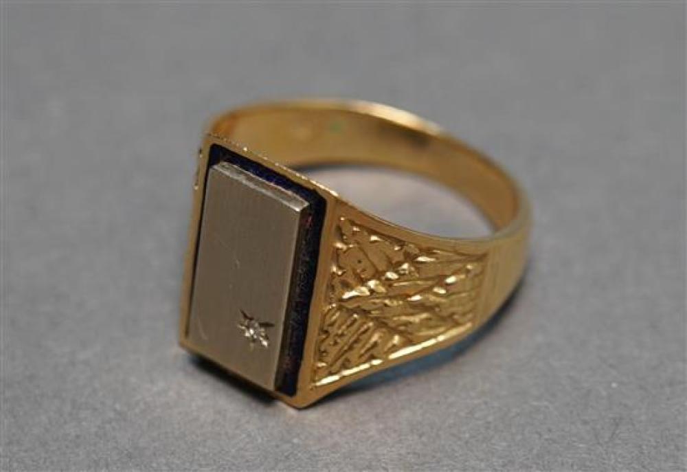 18-KARAT YELLOW-GOLD, WHITE-GOLD