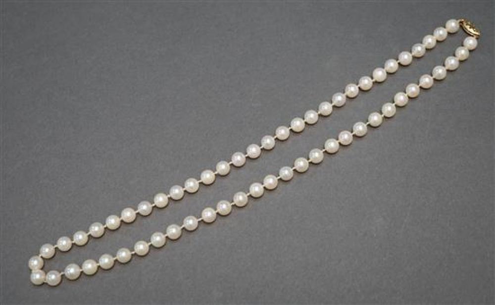 14 KARAT YELLOW GOLD 19 INCH PEARL 3211a0