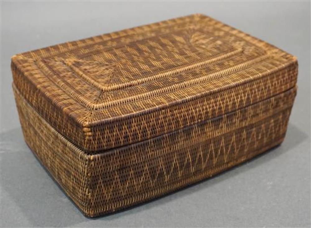 NATIVE AMERICAN WOVEN COVERED BOXNative