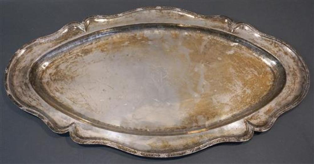 CONTINENTAL 900-SILVER OVAL PLATTER,