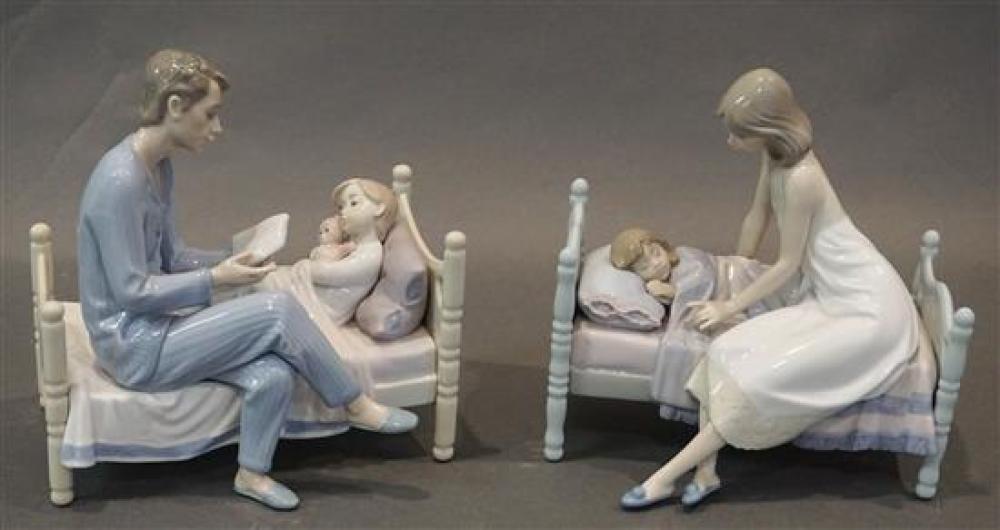 TWO LLADRO PORCELAIN FIGURINES,