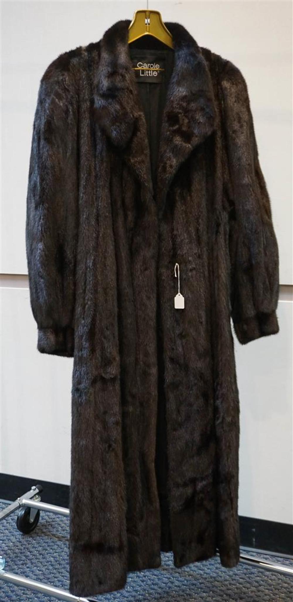 CAROLE LITTLE BLACK MINK FULL LENGTH 3212ab