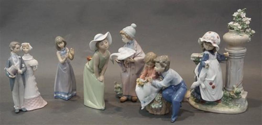 COLLECTION OF SIX LLADRO PORCELAIN