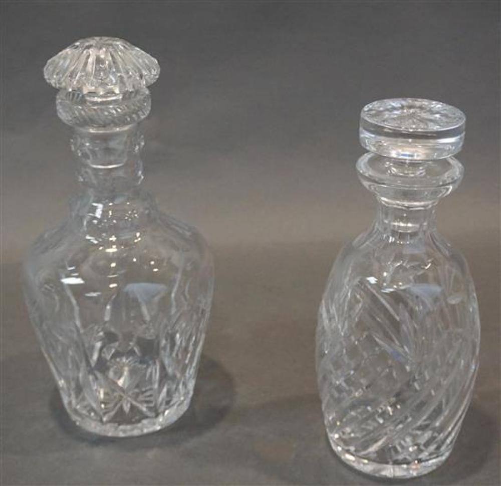 TWO CRYSTAL DECANTERSTwo Crystal