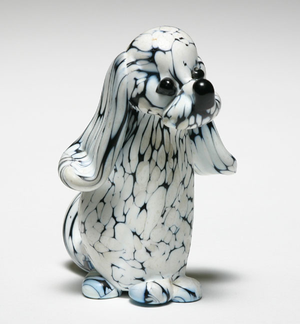 Archimede Seguso art glass dog  501e8