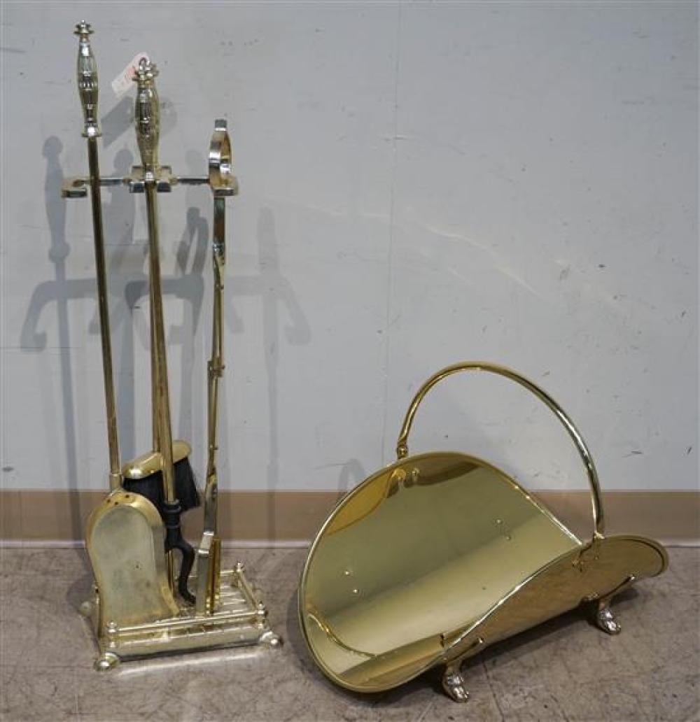 BRASS FIRE TOOL STAND WITH FOUR 321310