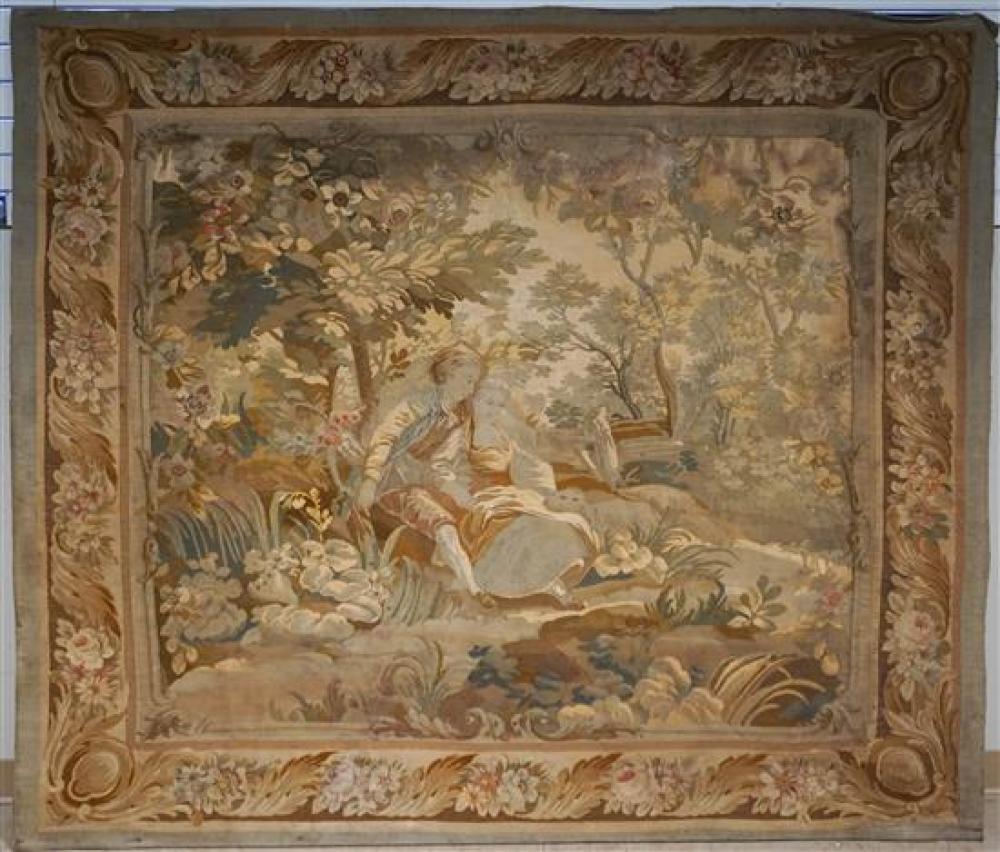 FLEMISH TAPESTRY MOUNTED ON CLOTH