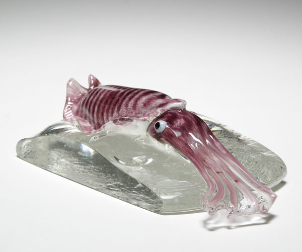 Alfredo Barbini art glass cuttlefish