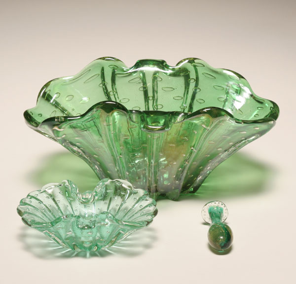 Murano art glass bowl and ashtray 501f7