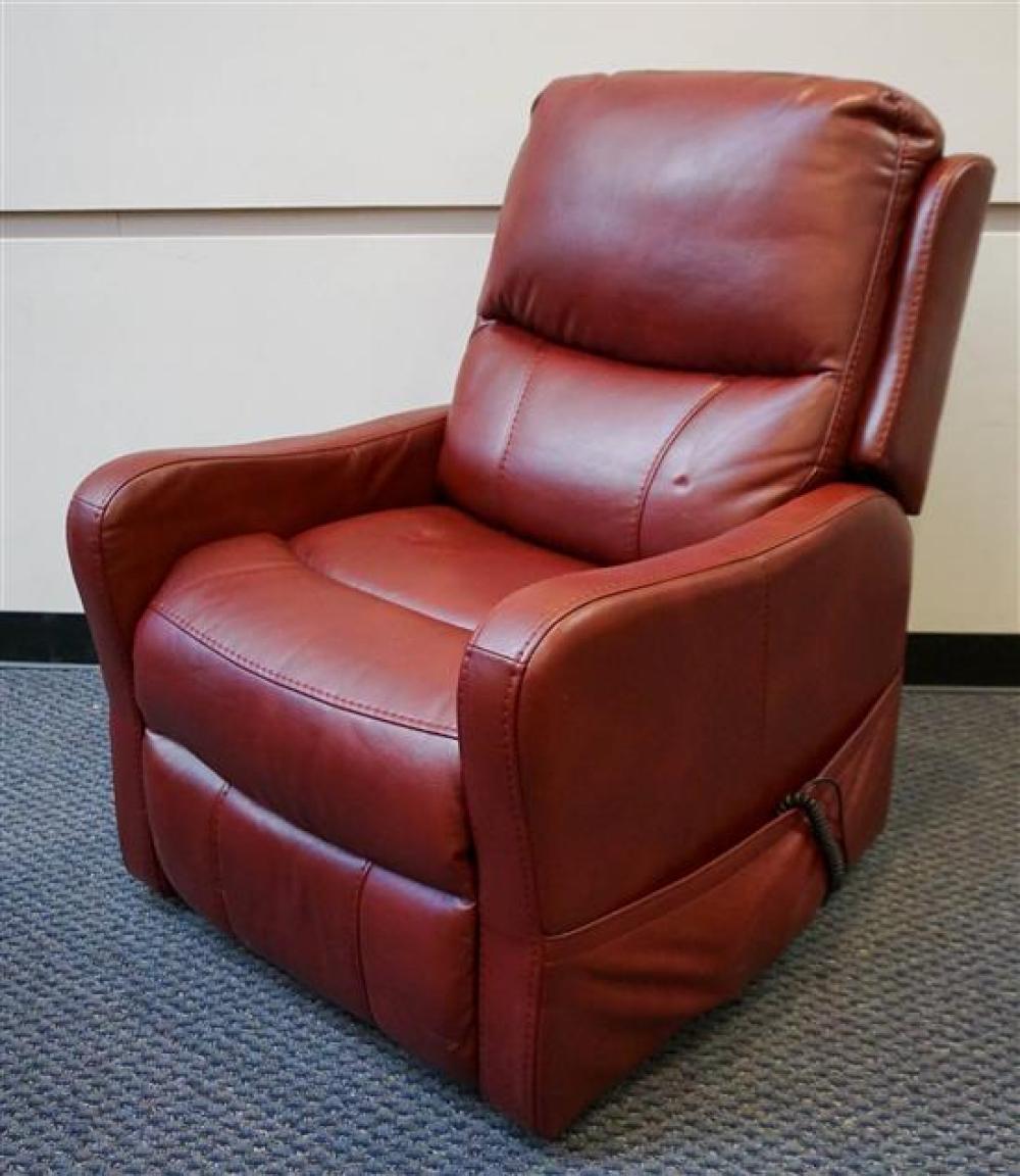 RED LEATHER RECLINERRed Leather 32140a