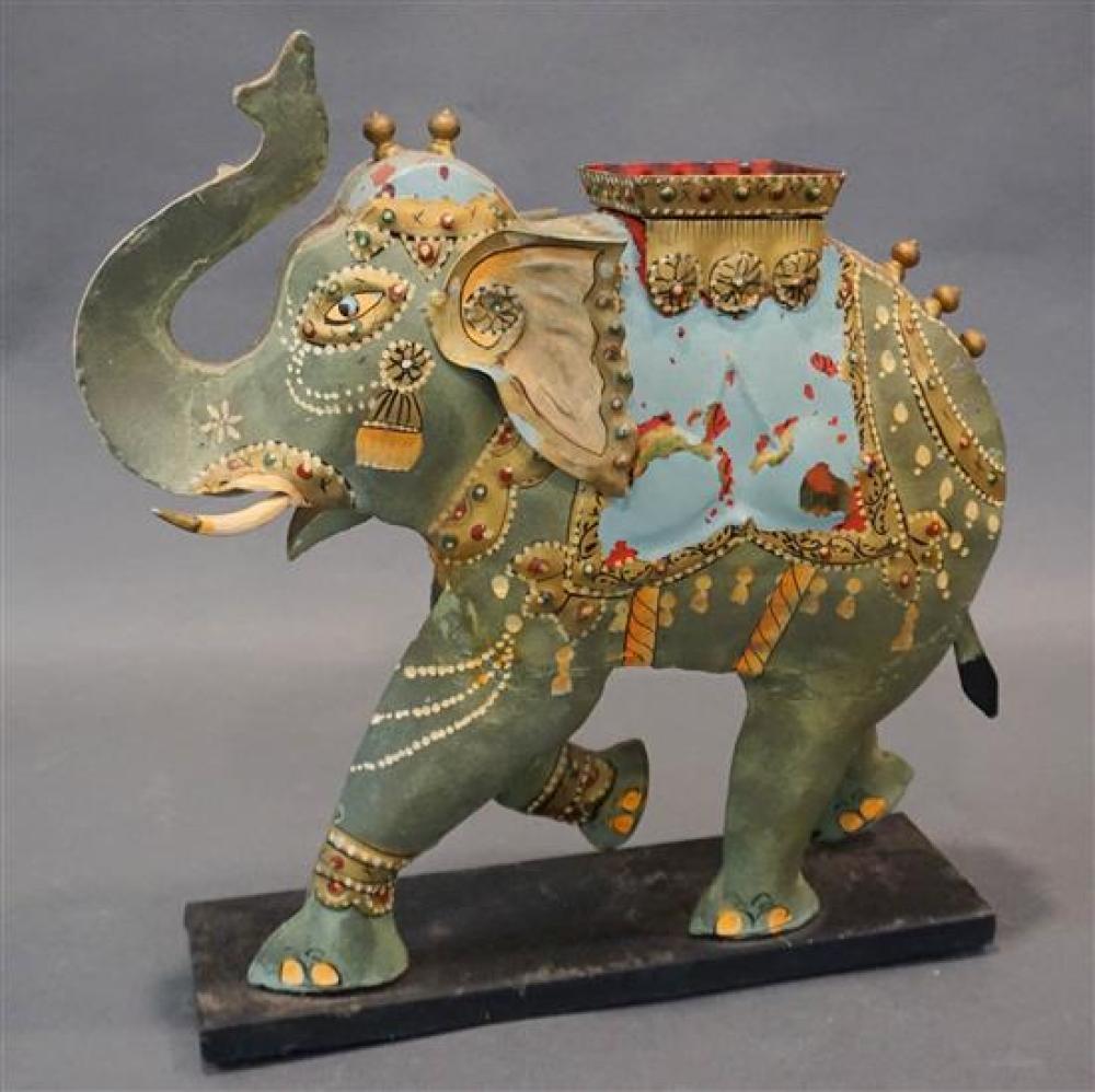 INDIAN DECORATED SHEETMETAL ELEPHANTIndian