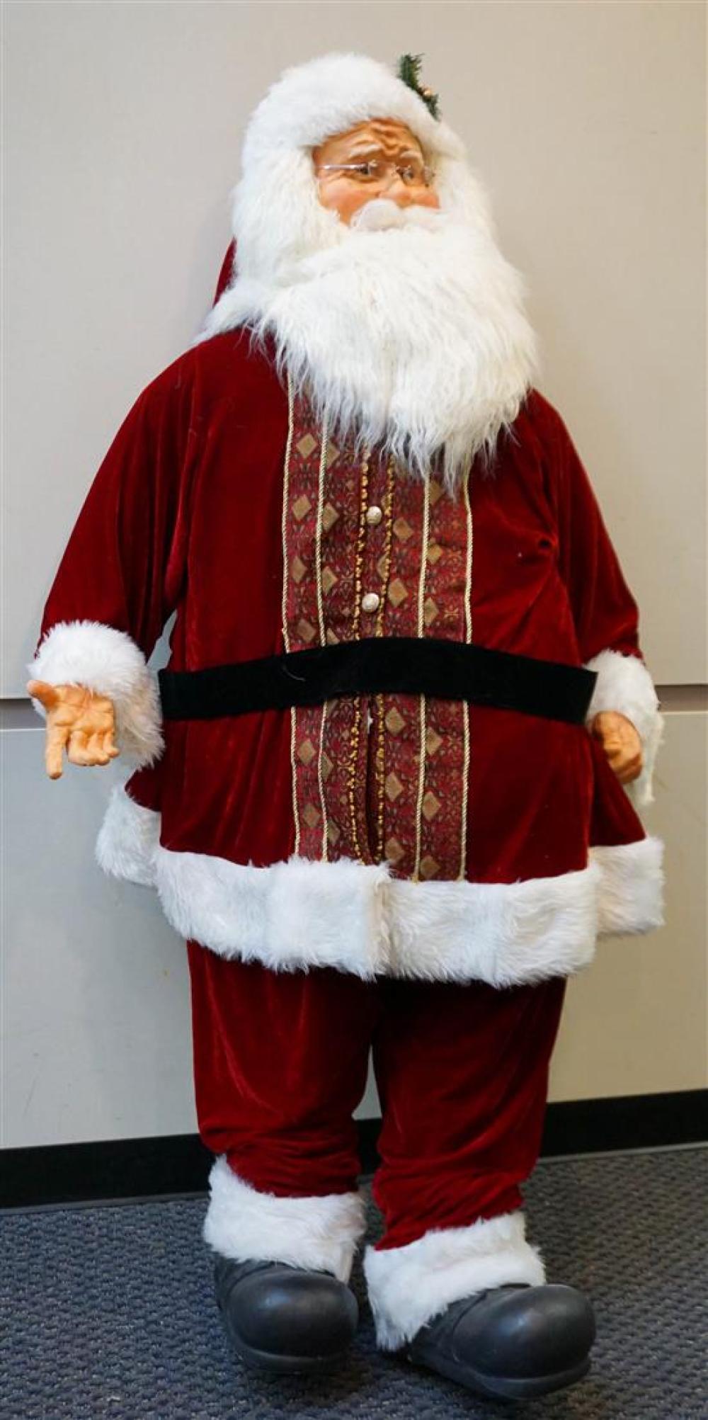 LIFE SIZE SANTA CLAUS, HEIGHT: