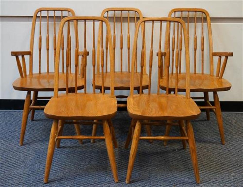SET WITH FIVE DINAIRE OAK DINING