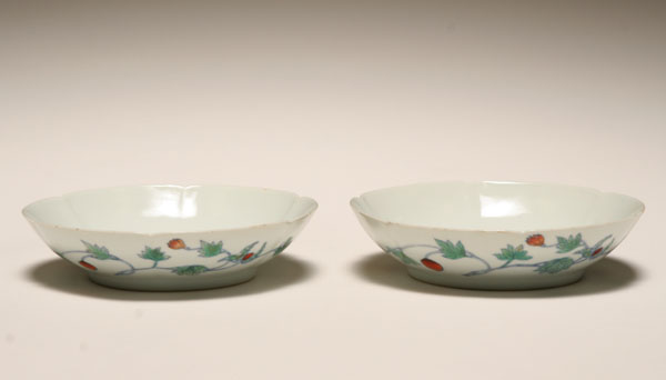Pair Chinese 19th century porcelain