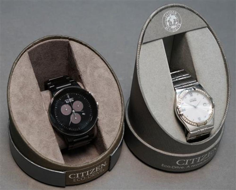 TWO CITIZEN ECO-DRIVE WRISTWATCHESTwo