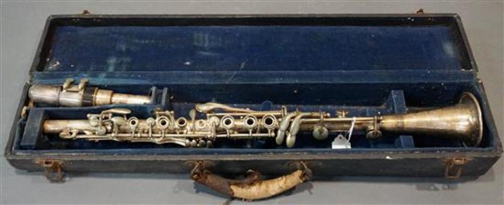 SUPERTONE CHROME PLATE B FLAT CLARINET 321570