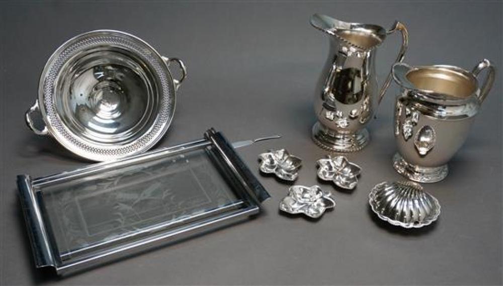 SMALL GROUP WITH SILVER PLATE AND 32157b