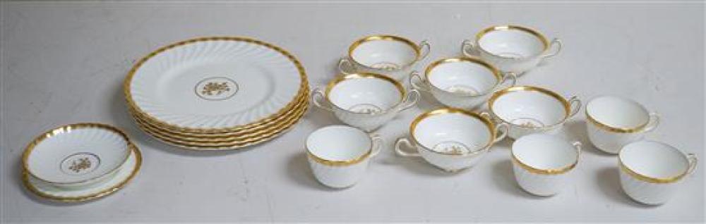 MINTON GOLD ROSE PATTERN 17-PIECE