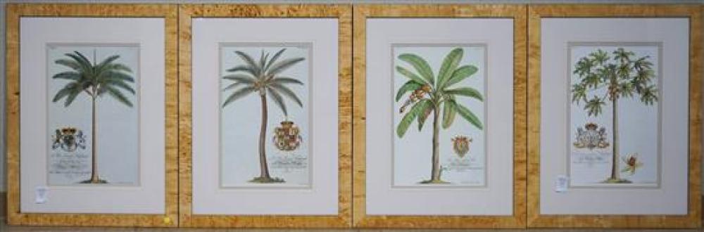 FOUR PRINTS OF ROYAL COAT OF ARMS,