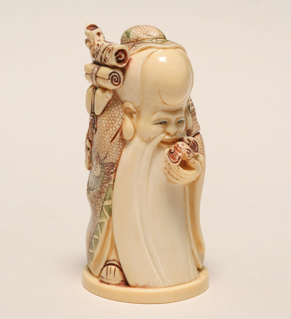 Japanese ivory figure of the God 5023c