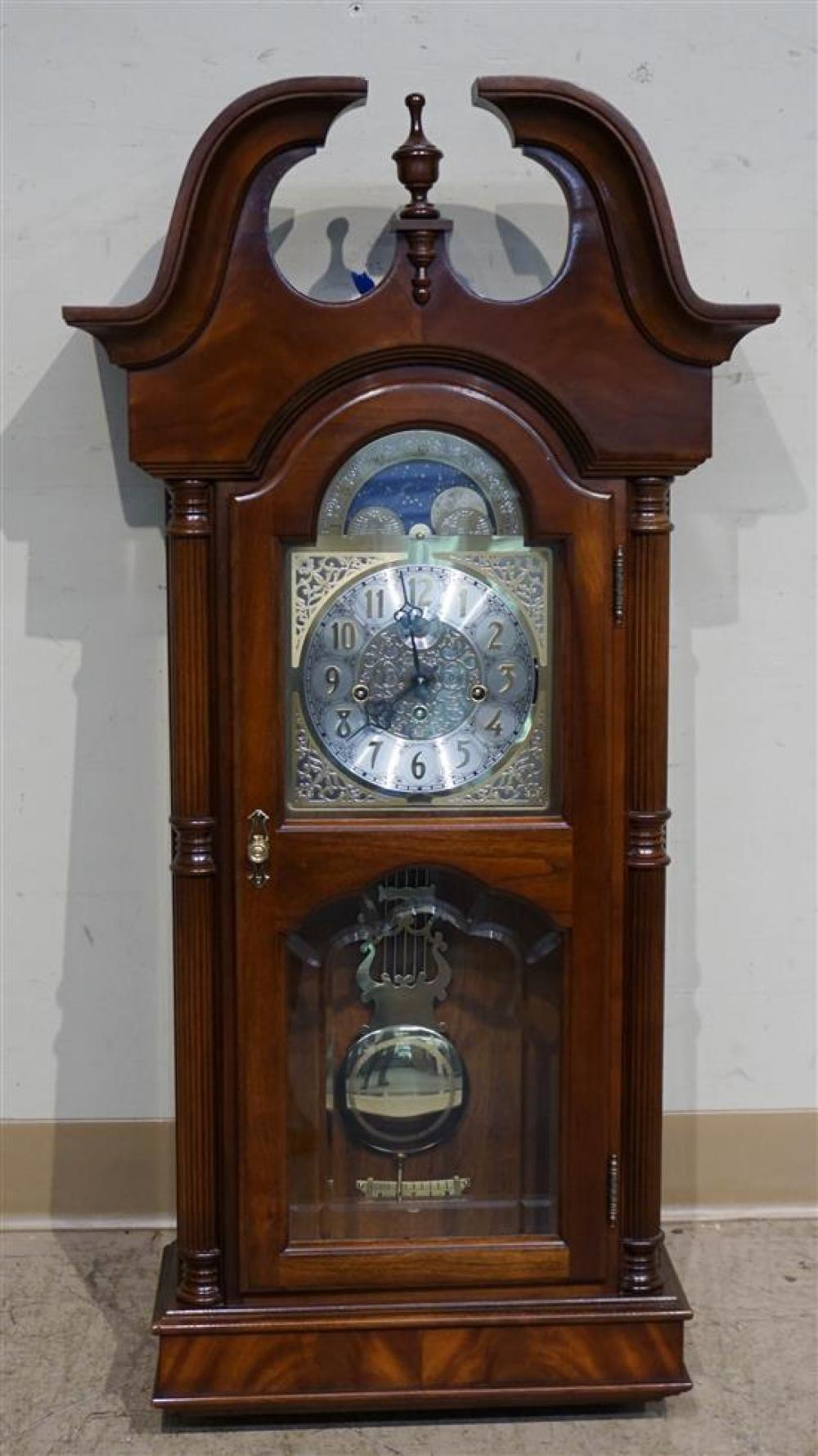 GERMAN MAHOGANY HANGING CLOCKGerman