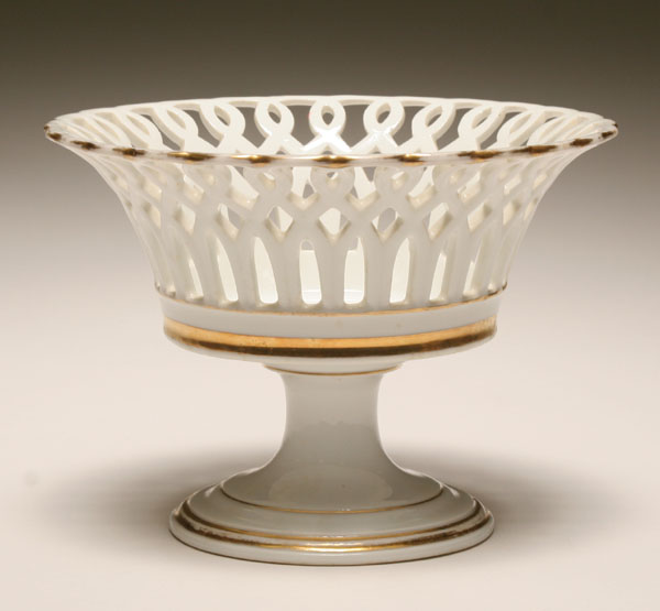 Old Paris porcelain reticulated 5024e
