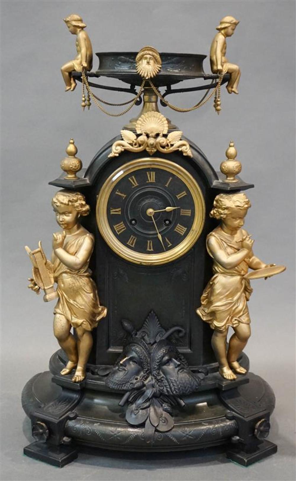 FRENCH GILT METAL MOUNTED BLACK 32172b