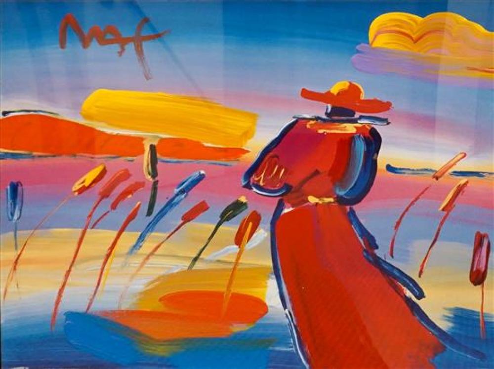 PETER MAX AMERICAN B 1937 WALKING 321734