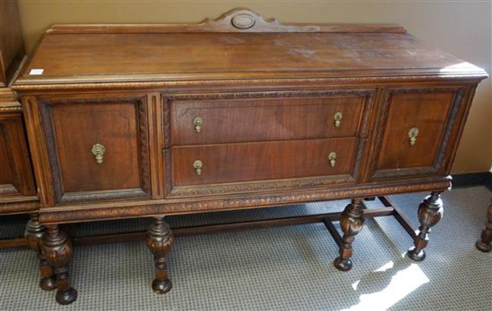 WILLIAM & MARY STYLE WALNUT SIDEBOARD,