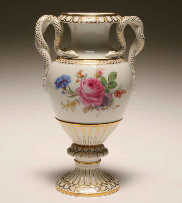 Meissen urn form porcelain vase