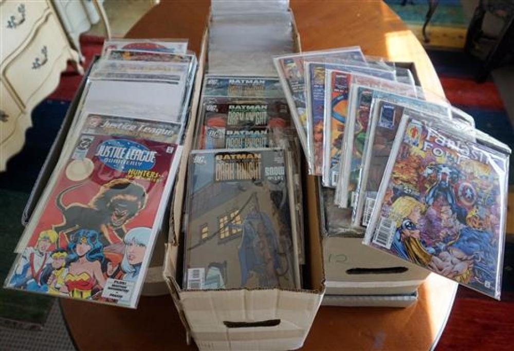THREE BOXES WITH COMIC BOOKSThree