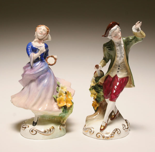 Two Crown Staffordshire figures,