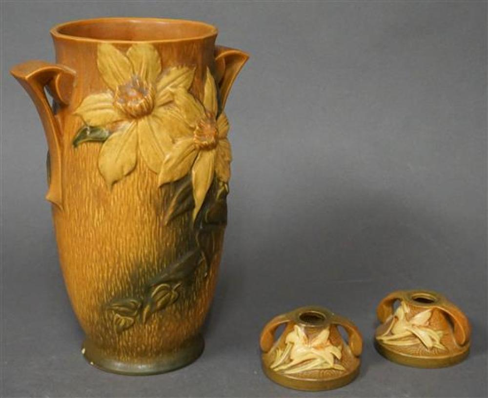 ROSEVILLE POTTERY TWO-HANDLE VASE