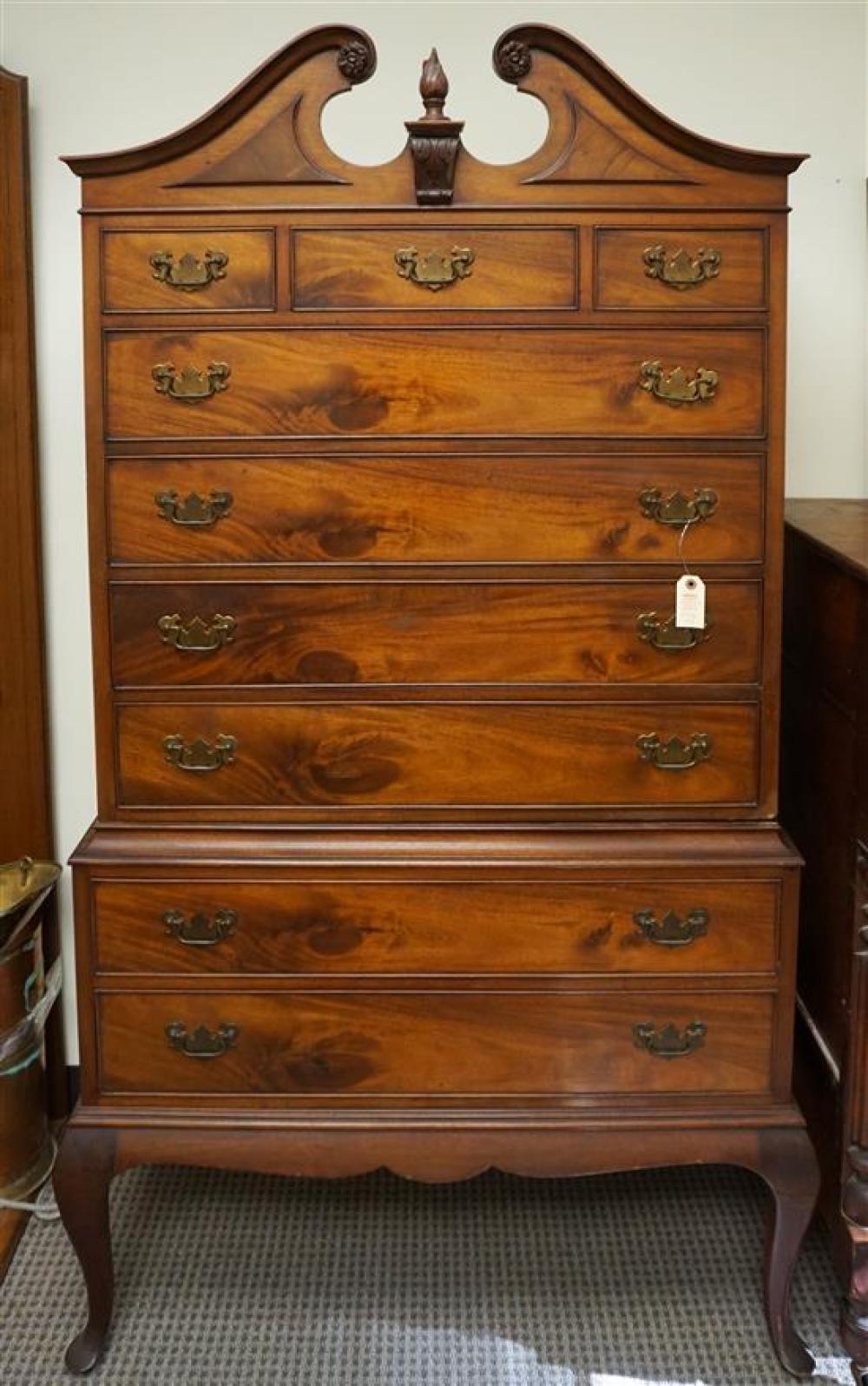 QUEEN ANNE STYLE MAHOGANY HIGHBOY  3217c7