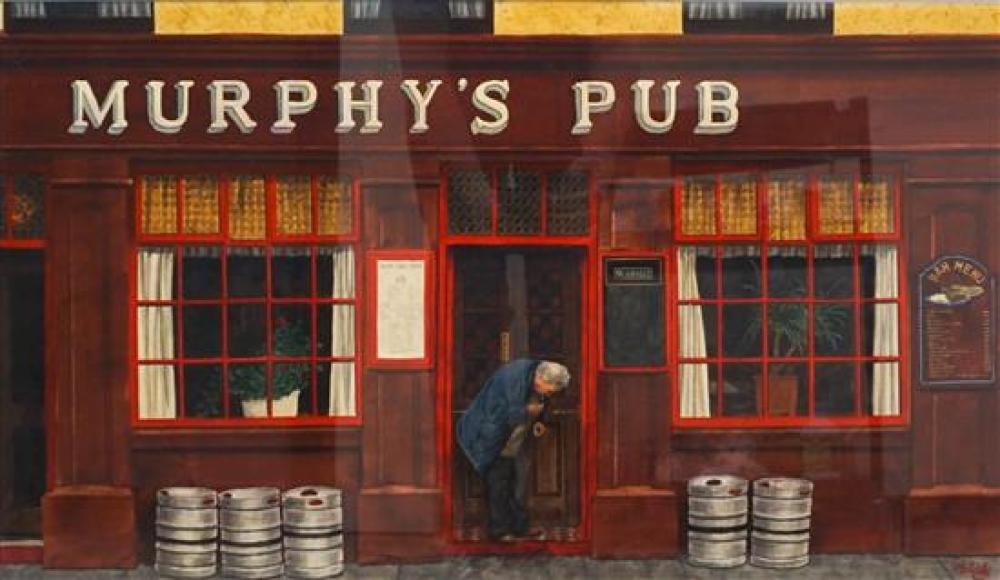 MALADY MURPHY S PUB WATERCOLOR 3217cf