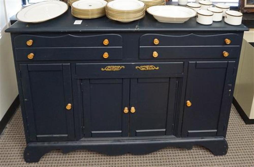 EARLY AMERICAN STYLE BLUE PAINTED