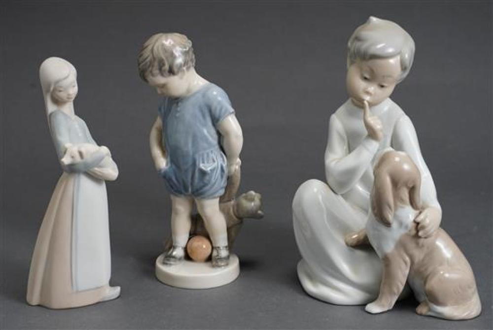 TWO LLADRO AND A ROYAL COPENHAGEN