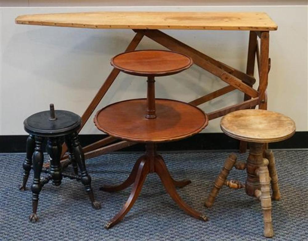 TWO VICTORIAN REVOLVING SEAT STOOLS 3218fa