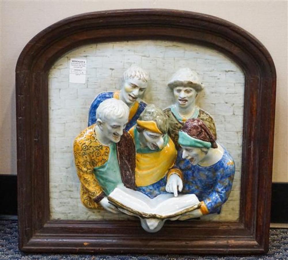 ITALIAN CERAMIC FIGURAL GROUP,