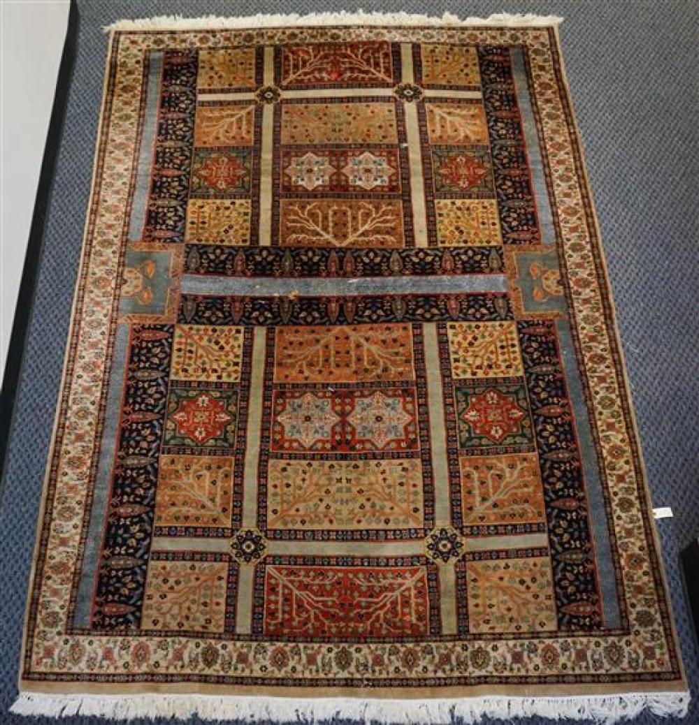 INDO-TABRIZ RUG, 10 FT 6 IN X 6