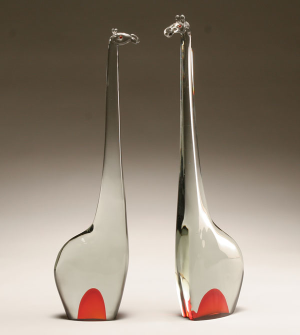 Pair Cenedese Murano art glass 50292