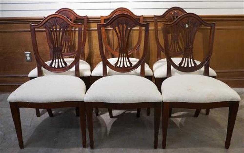 SET WITH SIX GEORGE III STYLE MAHOGANY 3219cf