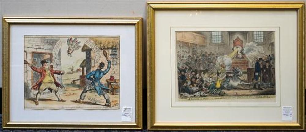 TWO COLOR LITHOGRAPHS, POLITICAL